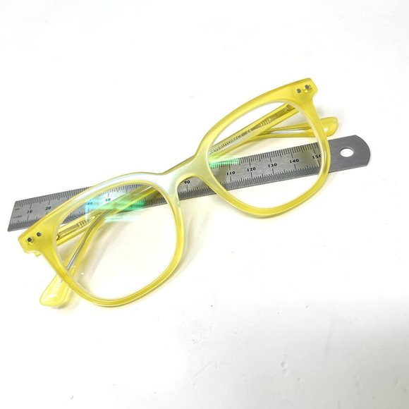 Eyebuy Direct  Kaleidoscope Glasses Square Iridescent Yellow Eyeglasses Frame - Picture 13 of 15